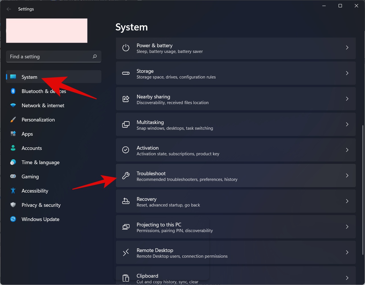 Running Troubleshooter for Bluetooth