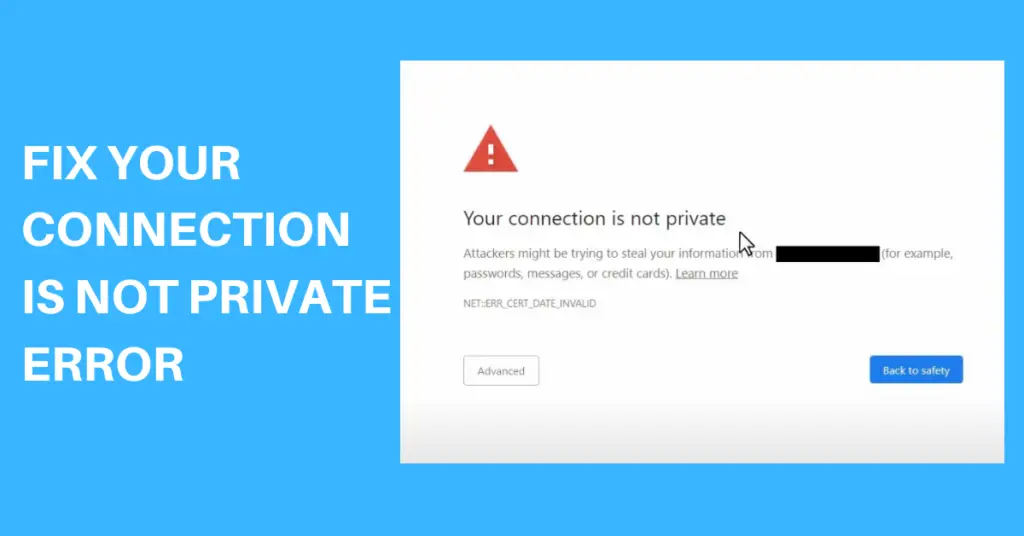 connection not private
