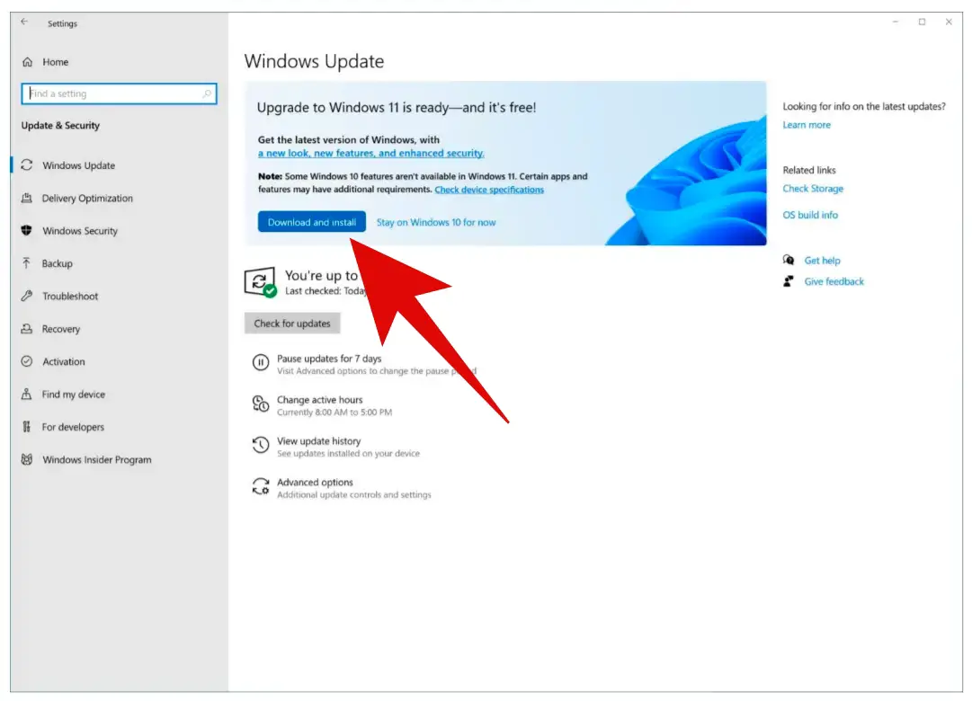 Upgrade From Windows 10 to Windows 11