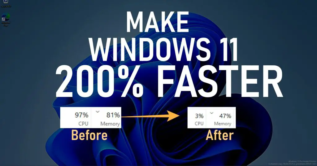 make windows 11 faster