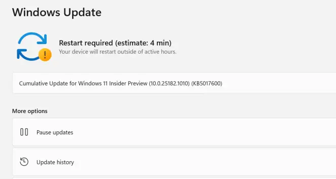 update windows 11