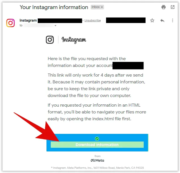 Downloading Instagram Information
