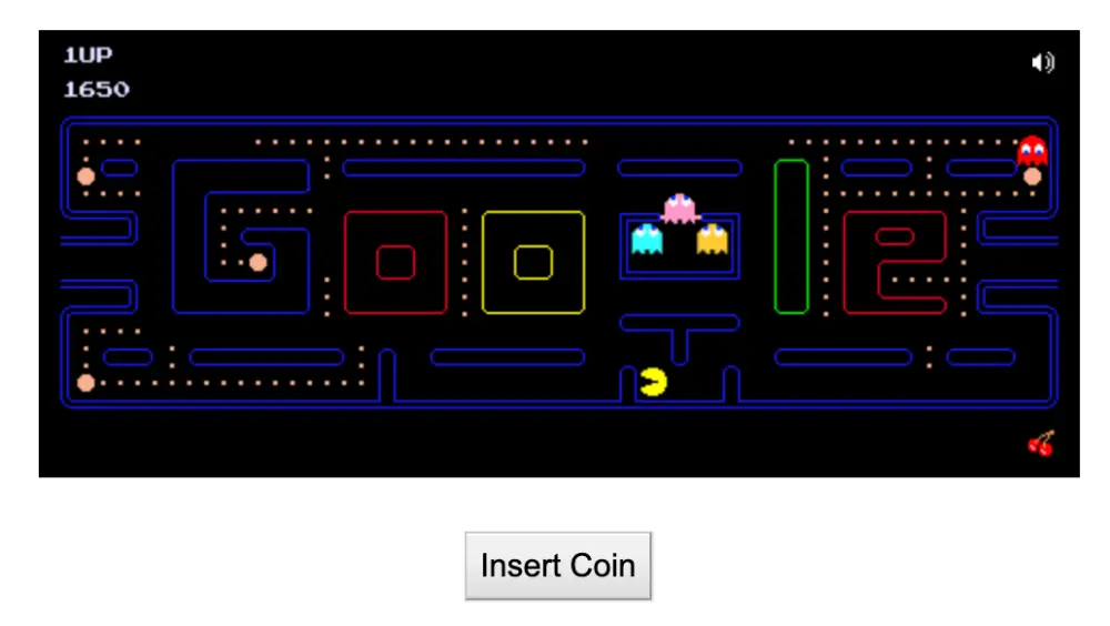 Google Doodle Games Pac-Man 
