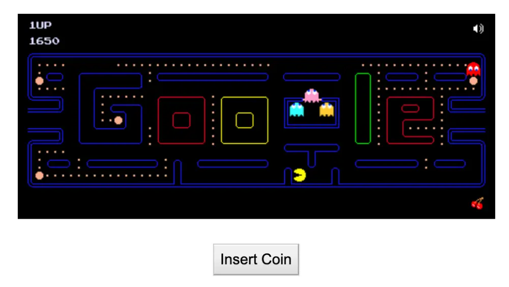 Google Doodle Games Pac-Man