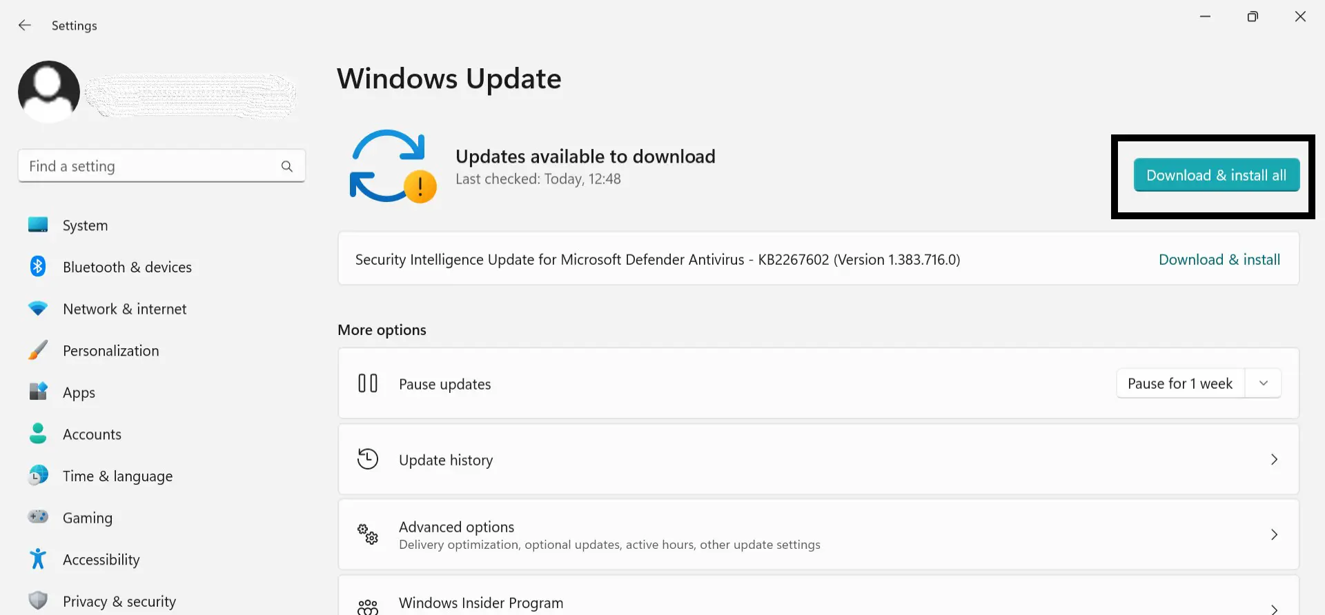 Windows update to fix no sound output pronlems