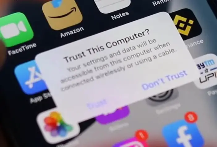 trust this computer for iphone backup