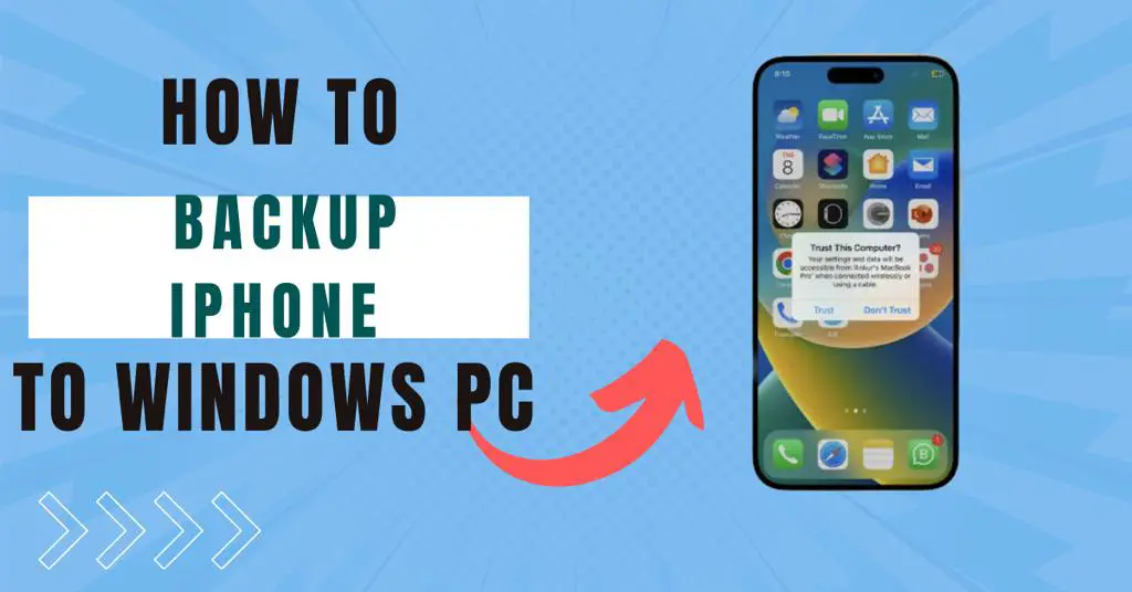 backup iphone to pc