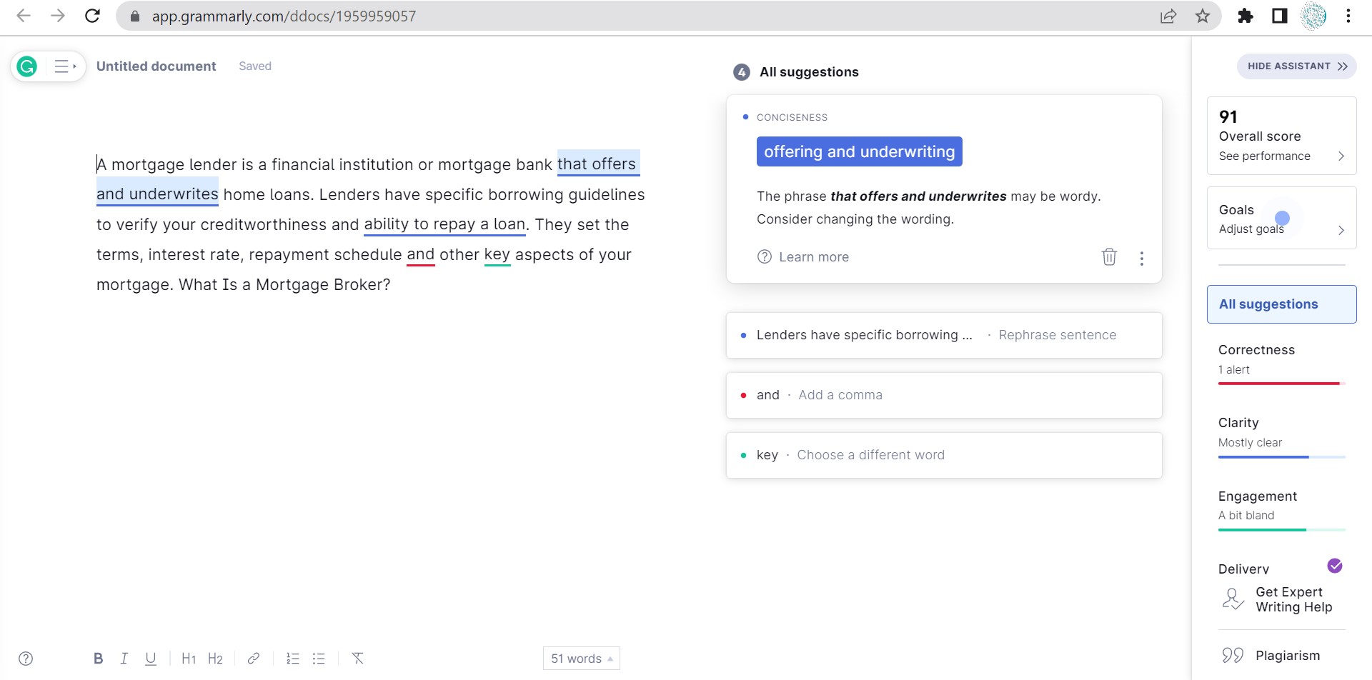 Grammarly Ai tool