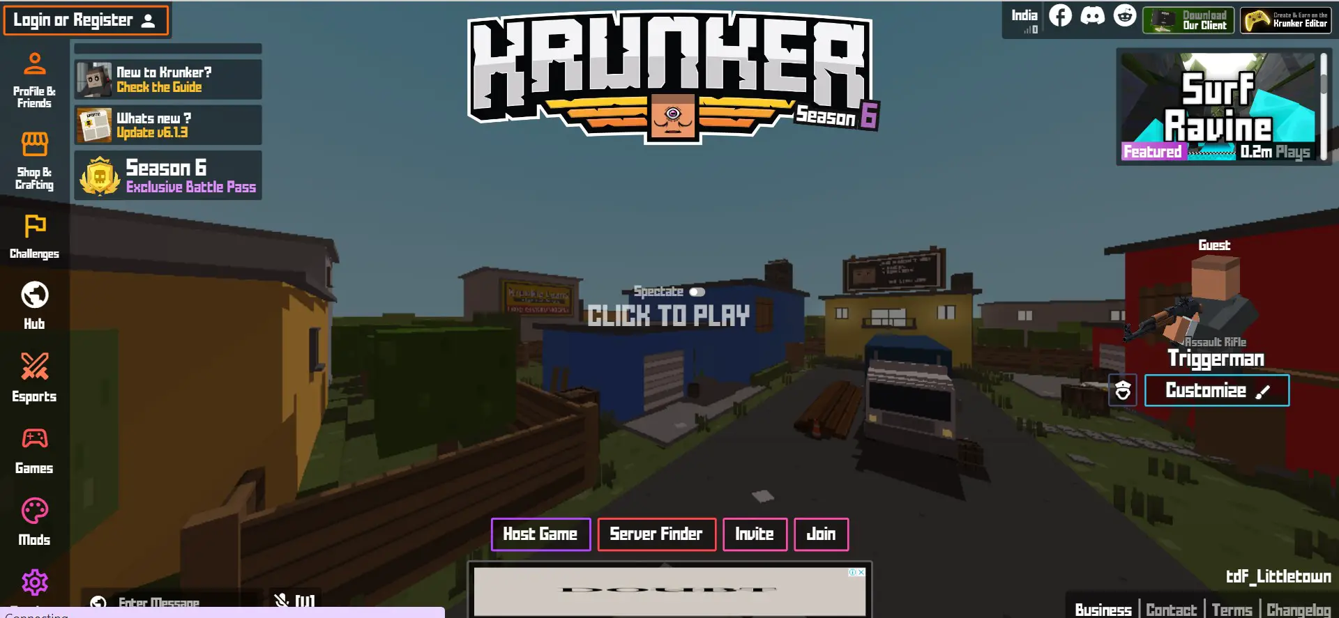 krunker browser game