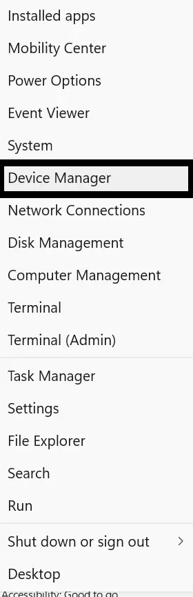 Device Manager to install bluetooth driver