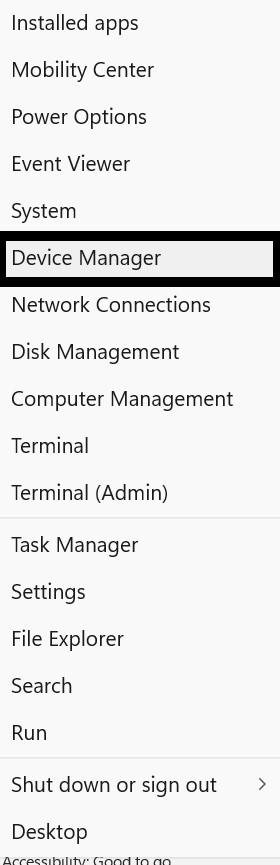 Device Manager to install bluetooth driver