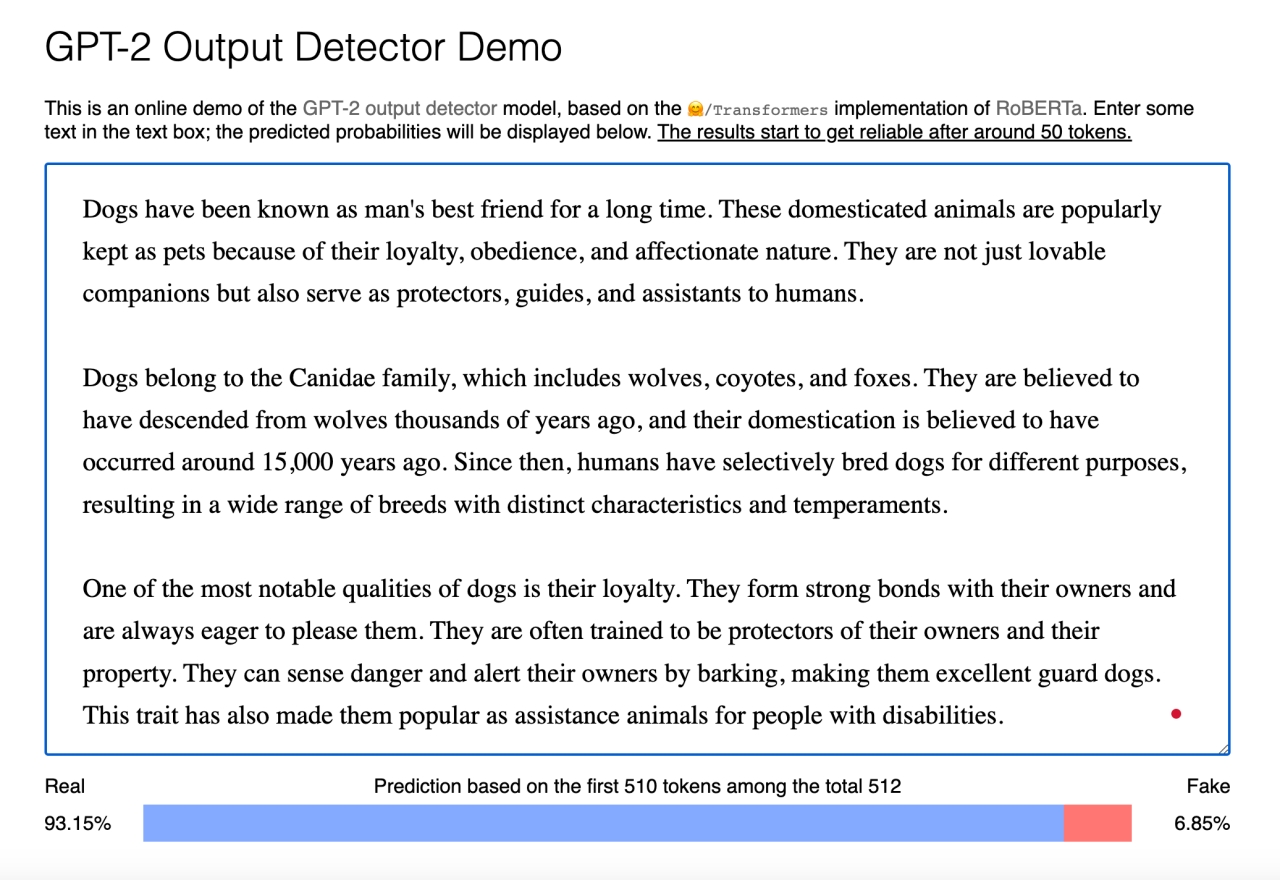 find ai written content