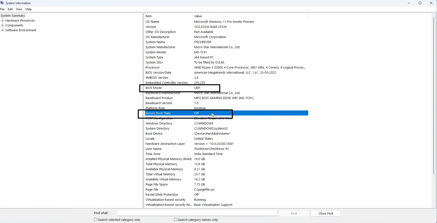 Bios Mode is UEFI