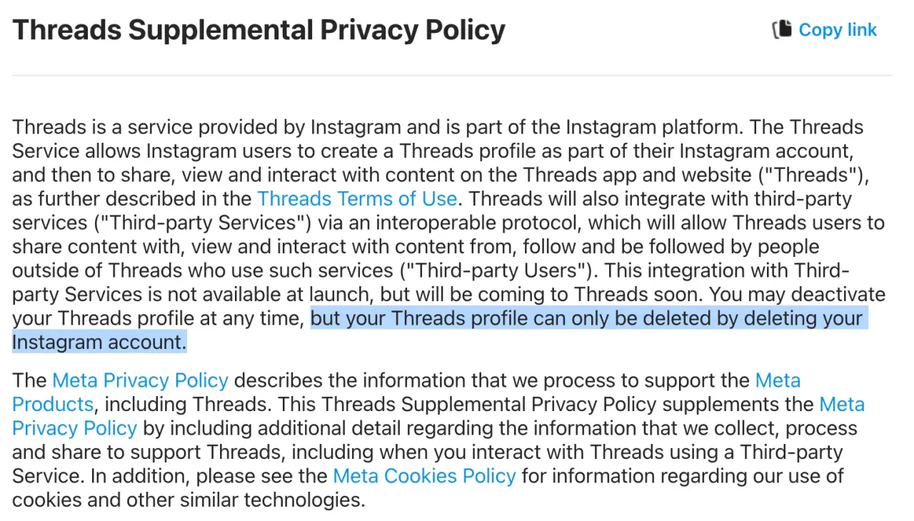 privacy policy