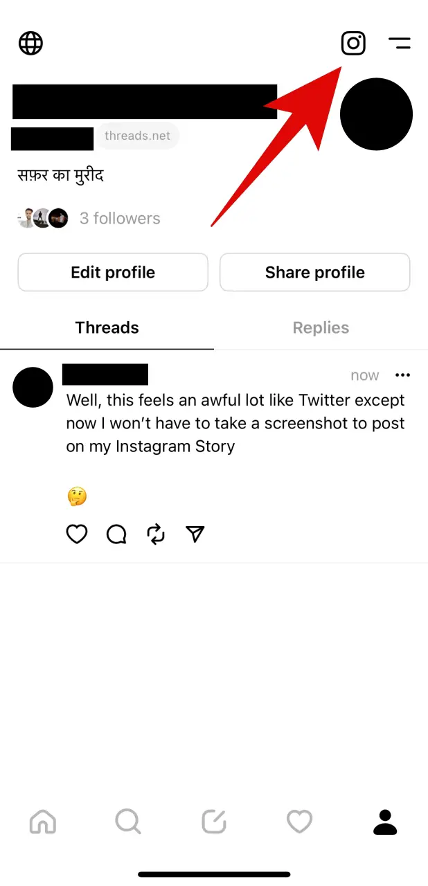 Instagram to Threads