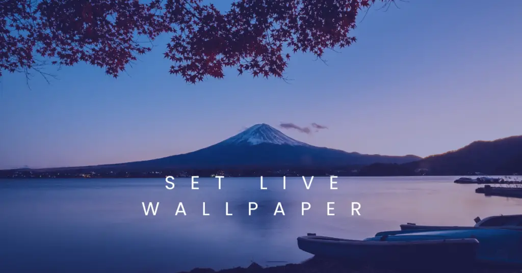 set live wallpaper