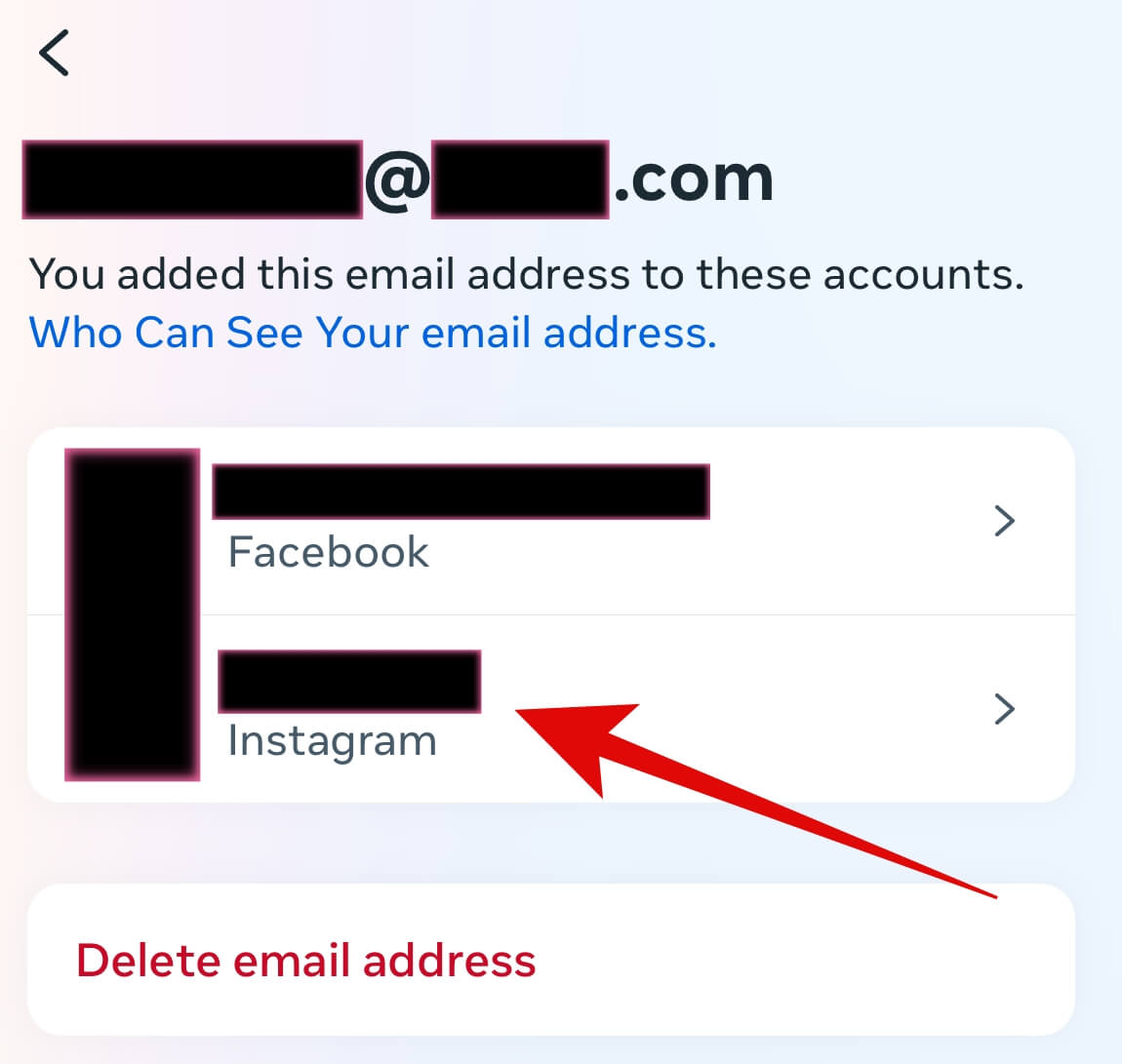 change email on Instagram