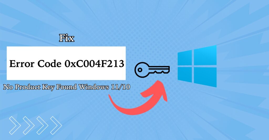 Fix Error Code 0xC004F213